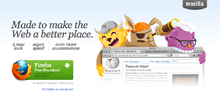 La page de téléchargement de Firefox