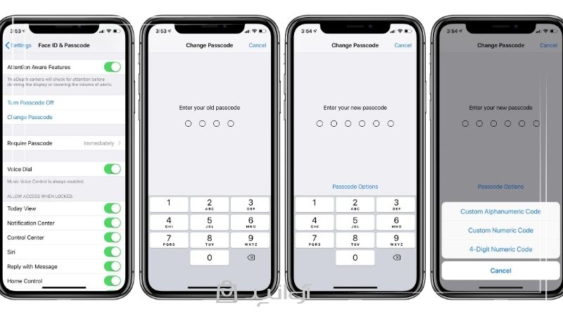 آموزش تغییر رمز گوشی آیفون | مرحله به مرحله با نکات امنیتی